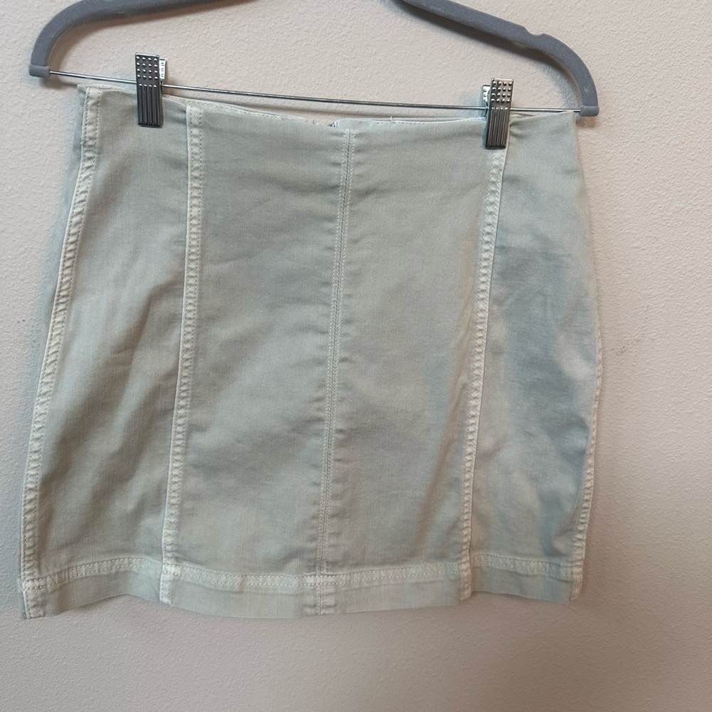 Wild Fable Sage Green Women's Mini Pencil Skirt, side zipper size 10
